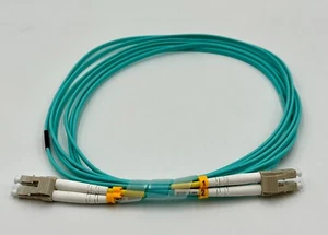 LC-LC Duplex 50/125 Multi Mode 10GB Optic Fiber Patch Cable 3 meters - Picture 1 of 3