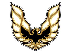 #0767 Pontiac Firebird Logo #1 Pegatina Marca Impermeable Vinilo Calcomanía Troquelada Coche - Imagen 1 de 1