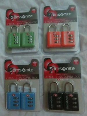 Samsonite Travel Sentry paquete de 2, combo de equipaje de tres esferas cremallera bloqueo de viaje nuevo en paquete Foto 1 de 4