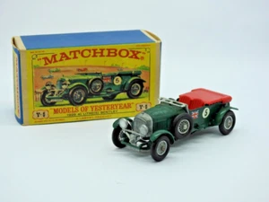 LESNEY MATCHBOX 1962 MINT BOXED MODELS OF YESTERYEAR 1929 4.5L BENTLEY (S) Y5-2 - Picture 1 of 8