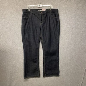 NWT Womens Dickies Denim Blue Jeans 16P Straight Relaxed Dark 16 Petite 40 x 28 - Picture 1 of 10