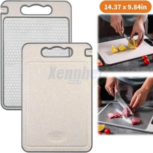 Titanium Cutting Board Double-Sided Titanium Chopping Board Scratch Resistant US - Picture 1 of 12
