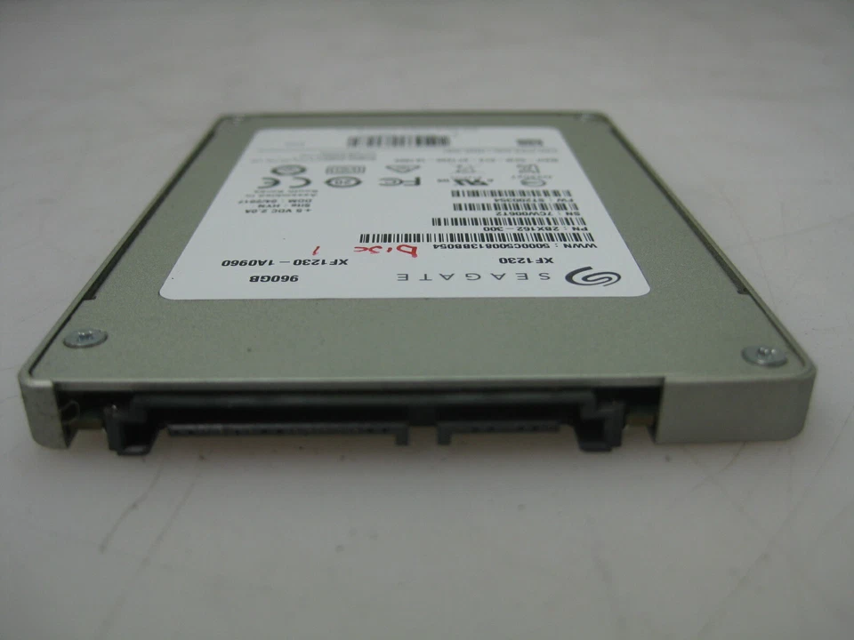 WIPED ERASED SEAGATE NYTRO 960GB XF1230-1A0960 SATA 2.5" SSD P/N: 2BX162-300  - Image 1 of 4