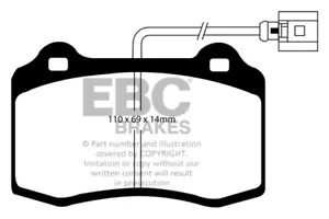 Pastiglie freno anteriori EBC Greenstuff per Seat Leon Mk1 (1M) 1.9 TD (150 CV) (2003>05) - Foto 1 di 1