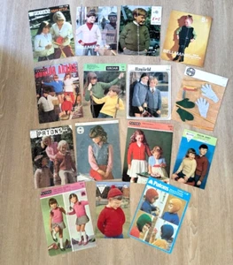 Vintage Children's Knitting Patterns - 15 in Total - 1950's/60's/70's - Picture 1 of 11