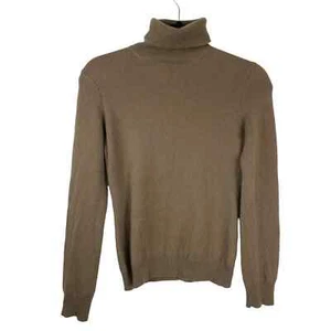 Ralph Lauren Purple Label Cashmere Turtleneck Pullover Sweater Brown Size M - Picture 1 of 9