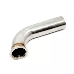 Tubo de volteo de puerta de desecho de acero inoxidable Rev9 44 mm codo banda en V - Imagen 1 de 3
