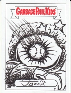 2024 S1 GARBAGE PAIL KIDS KIDS AT PLAY SKETCH CARD FOUL BILL ARTIST J BOOM - Picture 1 of 2