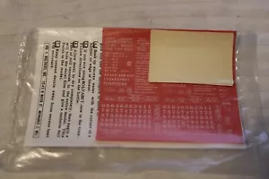 HO Scale Walthers, Monongohela Box Car Decal Set #136-10 White - Picture 1 of 3