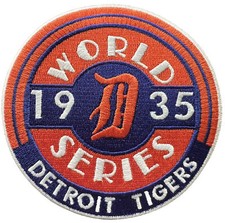 1984 Detroit Tigers World Series Sleeve Patch 100 Official MLB Jersey Logo