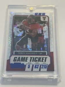 2021 Panini Contenders Draft Game Ticket Blue Explosion #1 Patrick Mahomes /39 - Picture 1 of 2