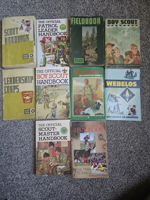 BOY SCOUTS Of AMERICA BSA BOOKS Vintage Lot of 10   - Image 1 of 4