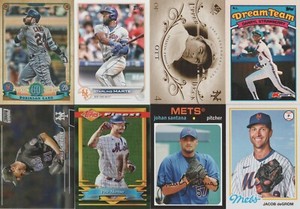 New York Mets Trading Card Lot of 8- deGrom, Cano, Marte, Scherzer, Ott, Alonso