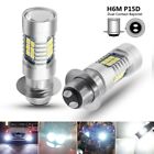 Upgrade Your Motorcycle's Appearance with 2X P15D H6M LED Headlight Bulbs 21SMD