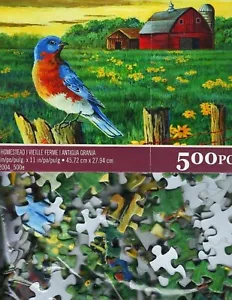 Renner "OL HOMESTEAD" Bluebird Barn Farm puzzle 500 pezzi NUOVO - Foto 1 di 5