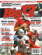 Brandon Weeden/Justin Blackmon Oklahoma State Athlon Sports 2011 Big 12 Magazine