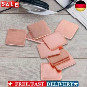 10 pcs 15mmx15mm 1.5mm Heatsink Copper Shim Thermal Pads for Laptop - Bild 1 von 5