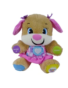 Fisher-Price Laugh Learn Smart Stages Sis Songs & Sounds Plush Puppy Baby Toy - Picture 1 of 7
