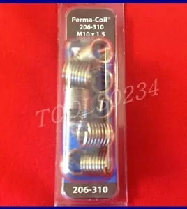 M10 X 1.5 Metric Thread Inserts Perma Coil 206-310 10MM x 1.5 Pack of 12 - Picture 1 of 4