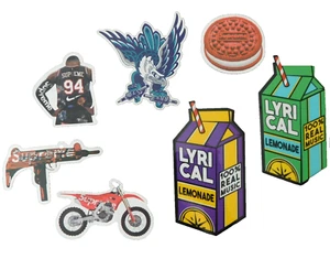 Lyrical Lemonade 2 Vinyl Aufkleber + 5 Supreme Lot 7 Total Bike Gun Eagle LESEN - Bild 1 von 8
