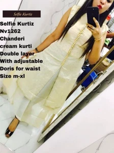 Indian Bollywood Designer Kurta Kurti Women Ethnic party wear Kurti - Picture 1 of 1