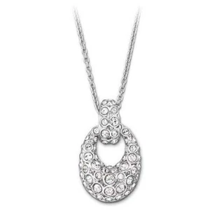 NIB Swarovski Rarely Ragtime Pendant Necklace Crystal Stainless Steel Sparkle - Picture 1 of 10