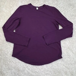 Lululemon Pima Cotton Long Sleeve Tee Purple Womens 2 - Picture 1 of 6