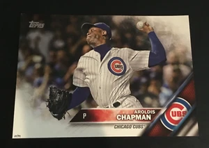 RARE Aroldis Chapman 2016 TOPPS Wall Art Chicago Cubs World Series Poster - Picture 1 of 3