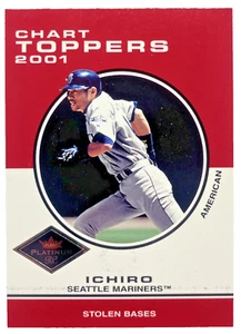 2001 Fleer Platinum Chart Toppers Parallel /201 Ichiro Suzuki #420 RC Seattle - Picture 1 of 2