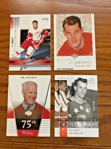 GORDIE HOWE 4 CARD LOT UPPER DECK , SP #999, HONOR ROLL, - Picture 1 of 1