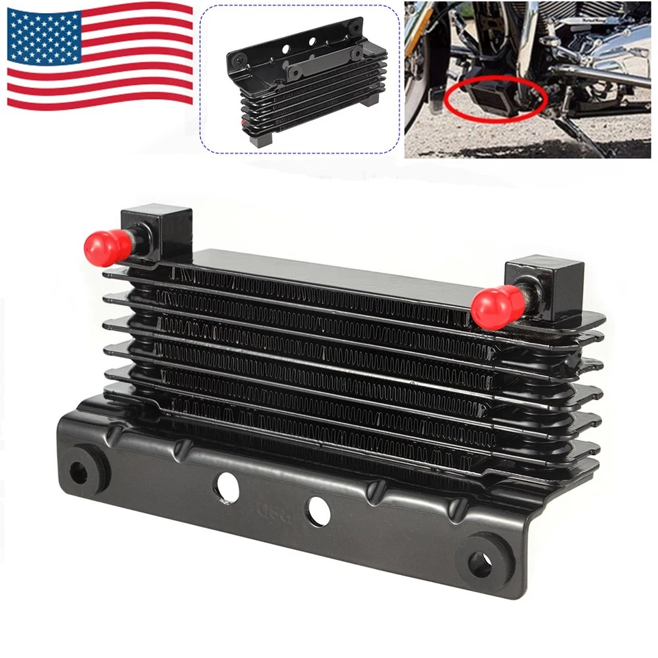 Oil Cooler Device Radiator For Harley Touring Road King Glide Street Glide 09-16 - Изображение 1 из 4