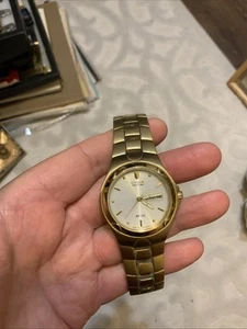 Citizen Eco Drive 37mm Men’s Watch E101-K17551 WR 100 Day/Date Working Great - Picture 1 of 14