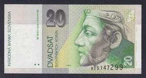 Banconota Slovacchia 20 korun 1993 P.-20a FDS/UNC - Imagen 1 de 2