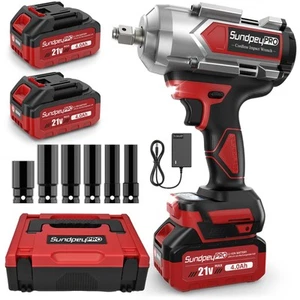 Avvitatore a percussione senza fili 960Ft-lbs - 1300N·m chiave a percussione coppia elevata - 21V 26... - Foto 1 di 7