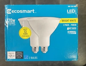 EcoSmart 120W Equivalent Bright White LED PAR38 Dimmable Flood Light Bulb - Picture 1 of 6