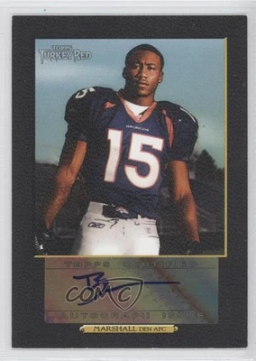 2006 Topps Turkey Red Auto Black /50 Brandon Marshall #TRA-BM Rookie Auto RC - Image 1 of 2