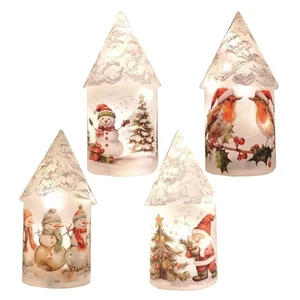 LED Weihnachten beleuchtet Haus saisonal festlich Wohndeko Geschenk verschiedene Designs - Bild 1 von 15