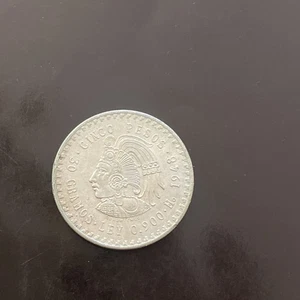 MESSICO MEXICO 5 Pesos 1948-Mo - Argento Silver - Foto 1 di 4