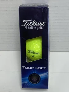 🔥Titleist Tour Soft Yellow Golfbälle Nagelneu 3er Pack Bälle - Bild 1 von 6
