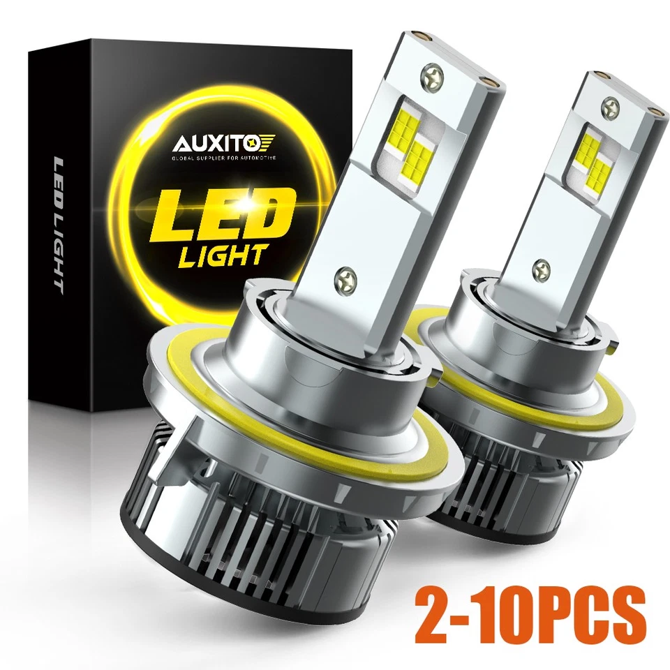 AUXITO 9008 H13 LED Headlight Bulbs Kit High Low Beam Bright Canbus 6500K2-10X - Image 1 of 4