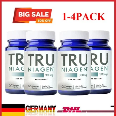 MARKENLOS 1-4x TRU NIAGEN 300mg | Patented Nicotinamide Riboside NAD+ Supplement | 360 Ct