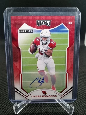 2021 Panini Playoff - Chase Edmonds #178 Red Zone Autographs (AU) - Image 1 of 2