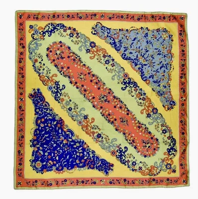 Vintage Iconic Emilio Pucci Hand Rolled Silk 35” Square Scarf - Image 1 of 4