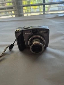 Cámara digital Canon PowerShot A710 IS 7,1 MP con zoom de 6x plateada #954 PROBADA FUNCIONA - Imagen 1 de 5