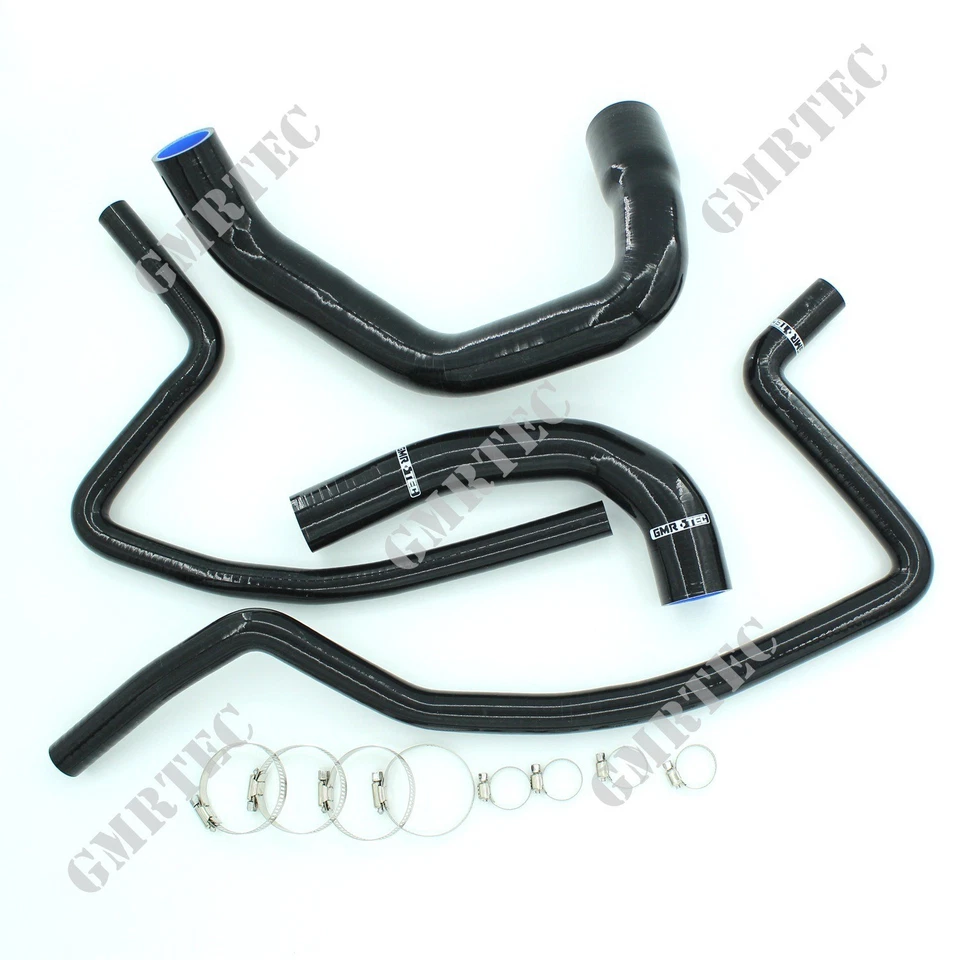 Kit de manguera de calentador de silicona para radiador negro Fit Jeep Wrangler TJ 4,0 L 1997-2001 Foto 1 de 4
