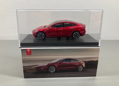 Coche Diecast Tesla Modelo 3 Original 1/43 Regalo Mercancía Oficial Rojo Coleccionable Nuevo Foto 1 de 4