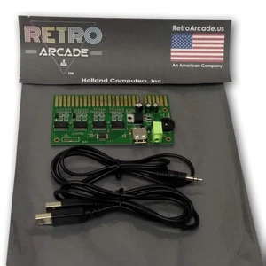 Jamma Interface to USB PC Joystick w/ audio amplifier PCB for MAME or Hyperspin - Picture 1 of 2