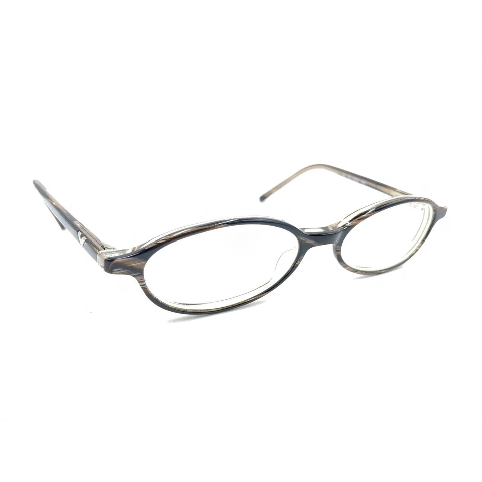Valentino 5216 685 Striped Brown Oval Eyeglasses Frames 48-16 135 Italy Designer - Image 1 of 4