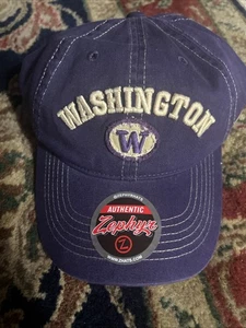 Vintage-esk University of Washington Huskies Zephyr Snapback Cap Herren NCAA lila - Bild 1 von 7