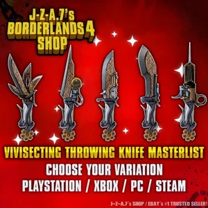 Borderlands 4✨COLTELLO VIVISECTING BL4 LVL 50 OGGETTI, ARMI, ATTREZZI ✅PC-PS-XBOX✨ - Foto 1 di 9